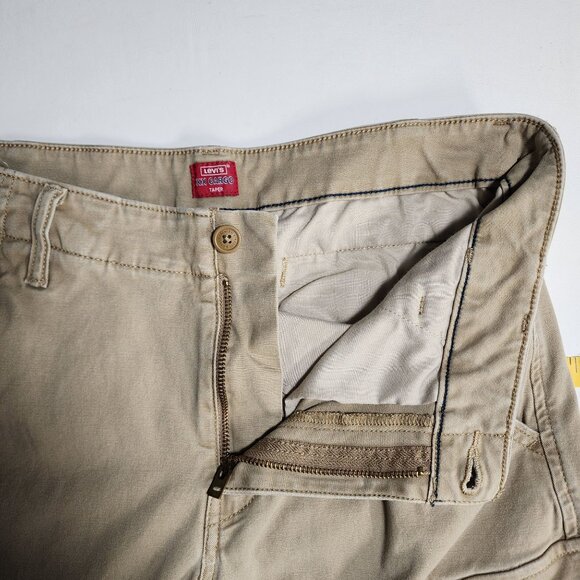 Levis XX Cargo Taper Pants Mens 31x30 Tan Pockets Utility Skater‎ Grunge - Picture 12 of 16